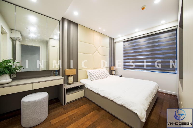 Thi công phòng ngủ tiện nghi tại chung cư D’Capitale Trần Duy Hưng