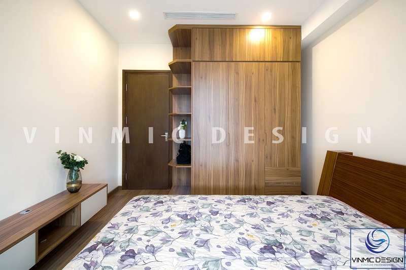 Thi công phòng ngủ tiết kiệm không gian và đủ công năng tại chung cư Handi Resco – 31 Lê Văn Lương