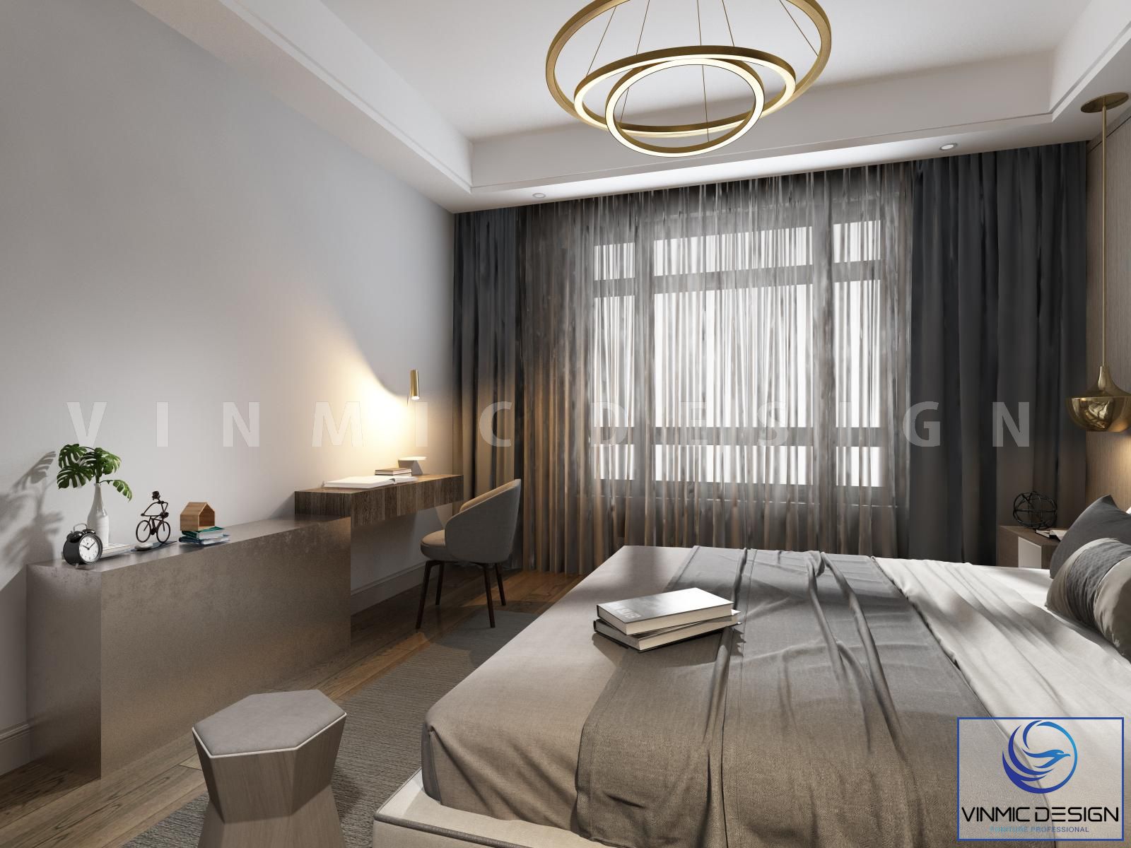 Không gian phòng ngủ đầy riêng tư