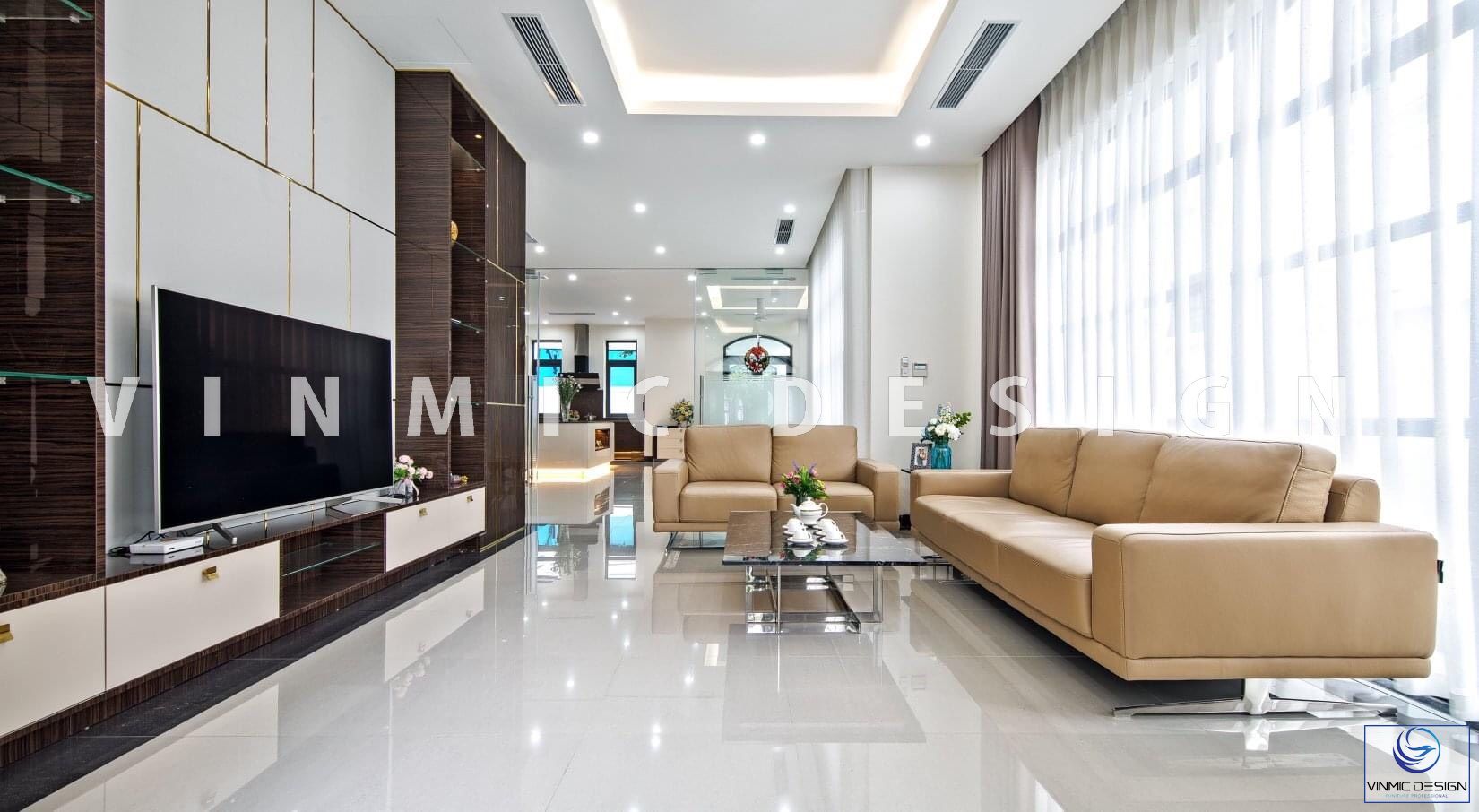 Bộ sofa nổi bật cho phòng khách biệt thự hiện đại