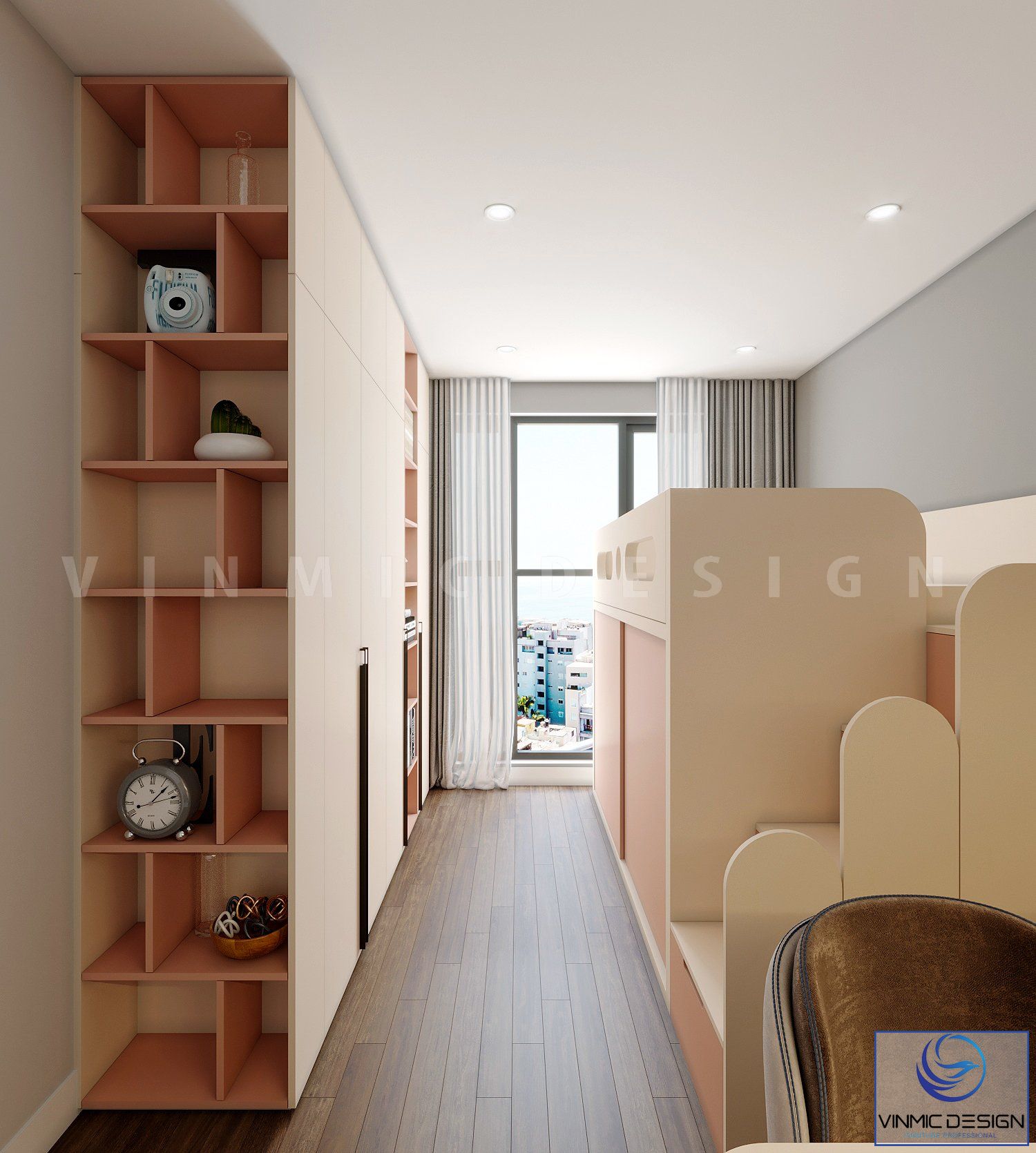 Thiết kế giường tầng cho bé thỏa sức sáng tạo
