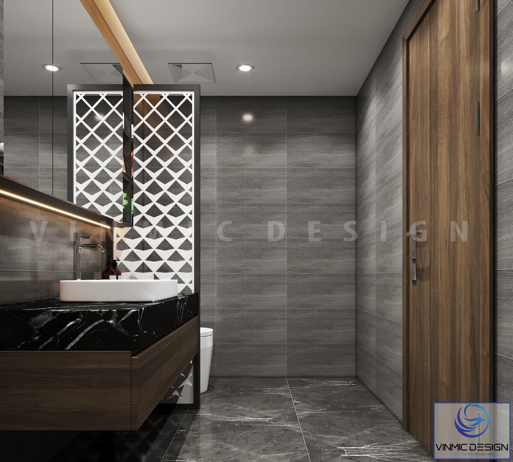 Thiết kế nhà vệ sinh hiện đại.