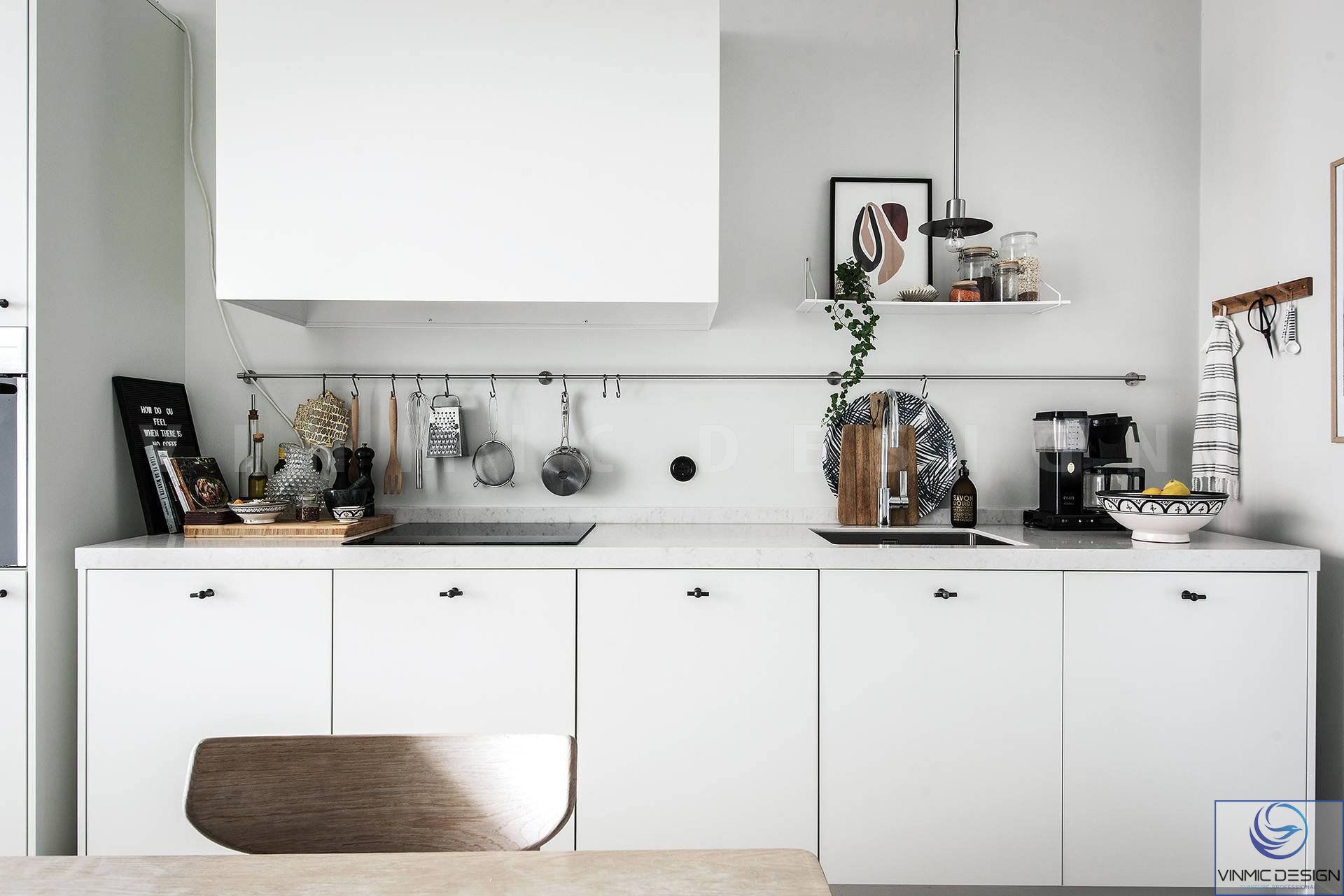 Sự đơn giản của tủ bếp với phong cách Scandinavian