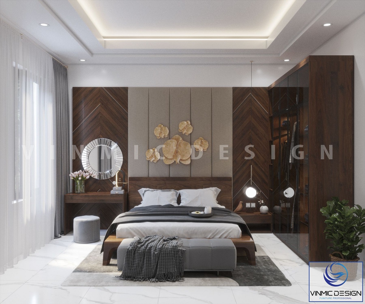 Thiết kế và thi công nội thất phòng ngủ mẫu 1