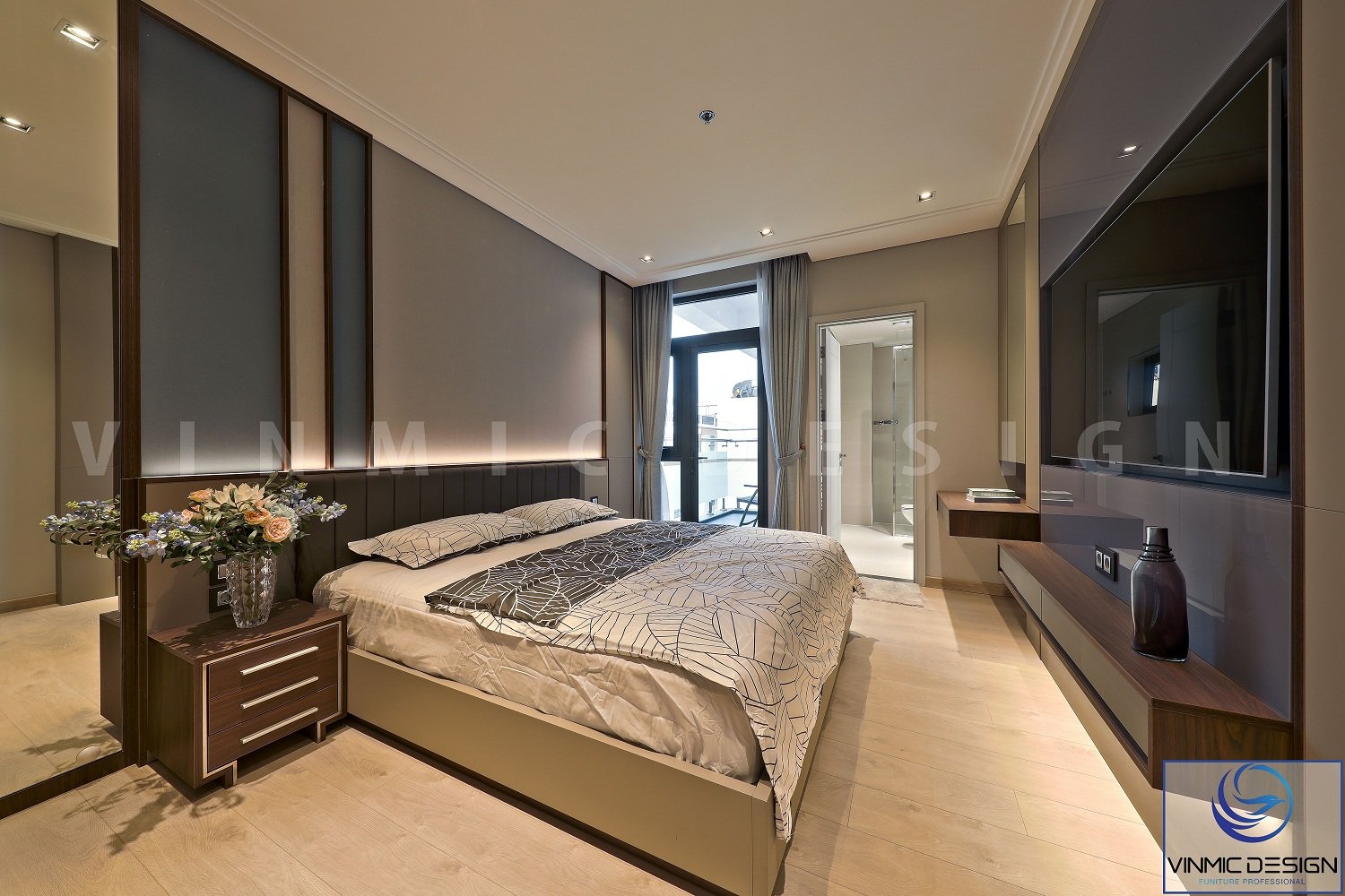 Thiết kế phòng ngủ phong cách hiện đại