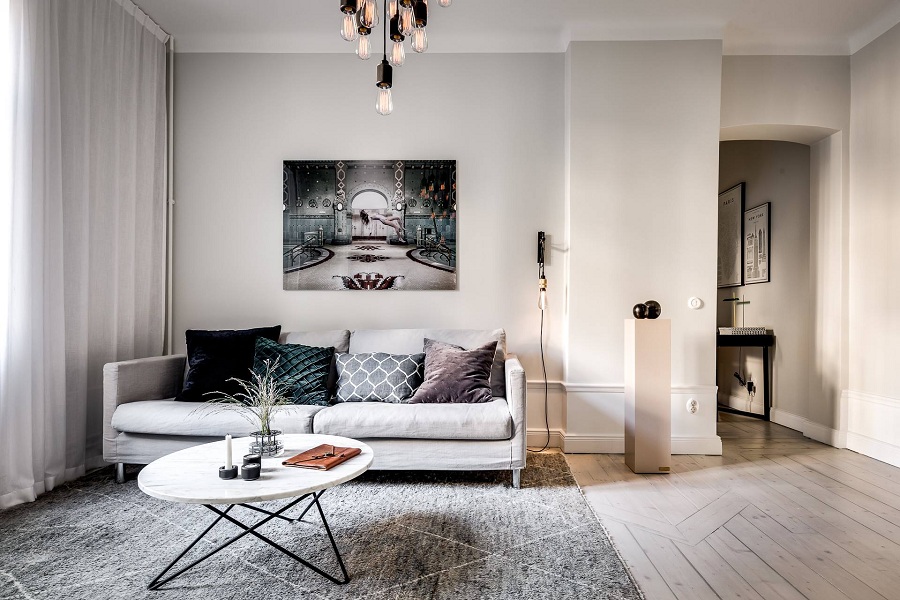 Thiết kế nội thất phòng khách phong cách Scandinavian - Thiết kế thi công chất lượng