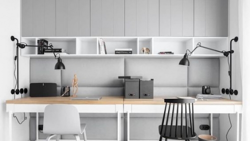 Phòng đẹp với thiết kế bàn làm việc tại gia phong cách Scandinavian