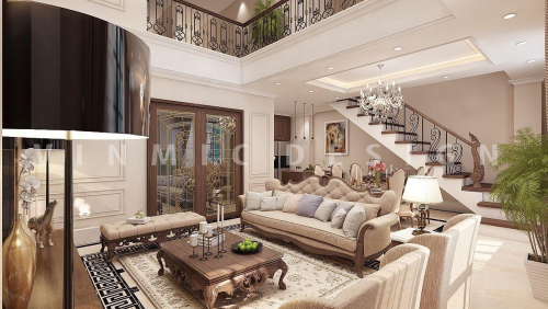 THIẾT KẾ NỘI THẤT BIỆT THỰ TẠI VINHOMES HẢI PHÒNG ĐẸP HÚT MẮT