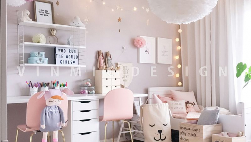 Tổng hợp thiết kế nội thất phòng ngủ bé gái không thể bỏ qua