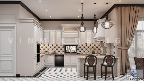 Thiết kế phòng ăn, phòng bếp phong cách Á Đông (Indochine)