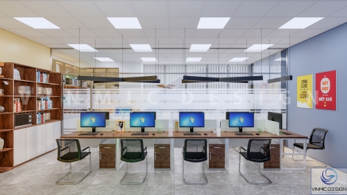 Thiết kế nội thất văn phòng đẹp tại Mễ Trì