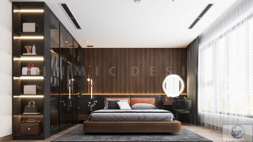 Thiết kế phòng ngủ với các mẫu tủ áo hiện đại, ấn tượng