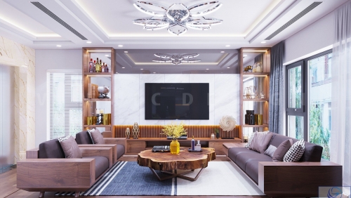 Trang trí nội thất với bộ bàn ghế phòng khách thiết kế bởi Vinmic