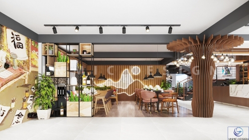 Thiết kế nhà hàng Anh Vinh ở thành phố Phổ Yên - Thái Nguyên