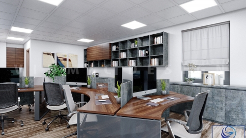 Một số mẫu thiết kế nội thất văn phòng đẹp, không gian rộng