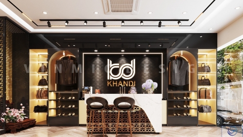 Thiết kế cửa hàng quần áo hiện đại, sang trọng