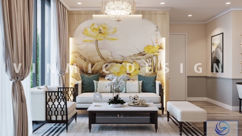 Thiết kế nội thất chung cư phong cách Indochine ấm cúng, gần gũi