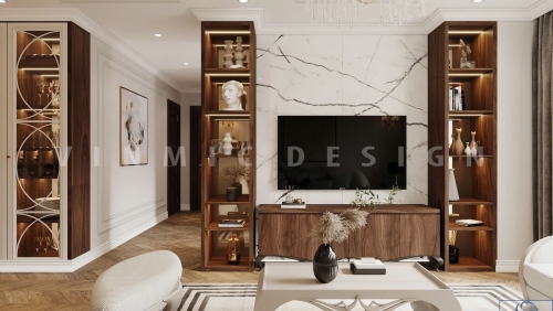 Thiết kế nội thất chung cư Han Jardin phong cách tân cổ điển