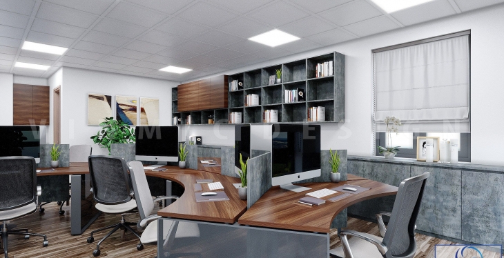 Một số mẫu thiết kế nội thất văn phòng đẹp, không gian rộng