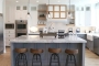 Phòng bếp đẹp với thiết kế bàn đảo hiện đại ấn tượng thu hút